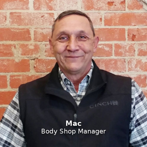 Mac Body Shop Manager Frank Kent
