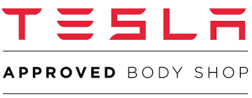 Tesla approved body shop logo